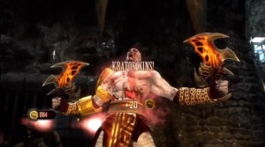 Геймплей Кратоса в Mortal Kombat