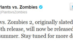 Plants vs Zombies 2 не выйдет в июле