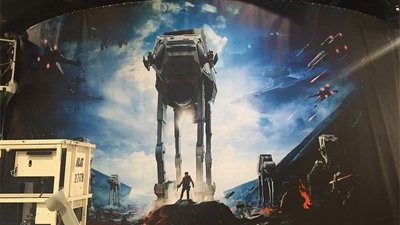 Рекламный баннер Star Wars: Battlefront с Star Wars Celebration