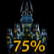 75% OF THE CASTLE IS LIT