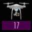 Use holodrones 17 times.