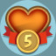 Иметь 5 сердец.
