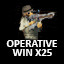 25 Operative wins