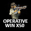 50 Operative wins