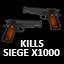 1000 kills Siege