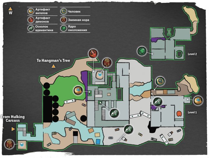 Darksiders 2 карта со всеми обозначениями