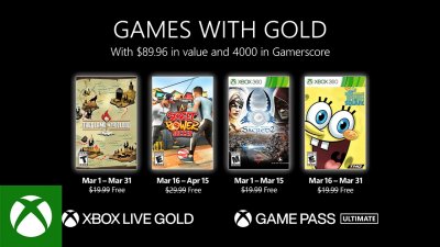 Игры для подписчиков Xbox Live Gold в марте 2022