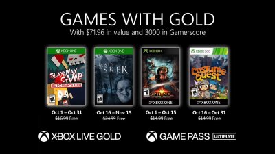 Список игр для подписчиков Xbox Live Gold в октябре 2020