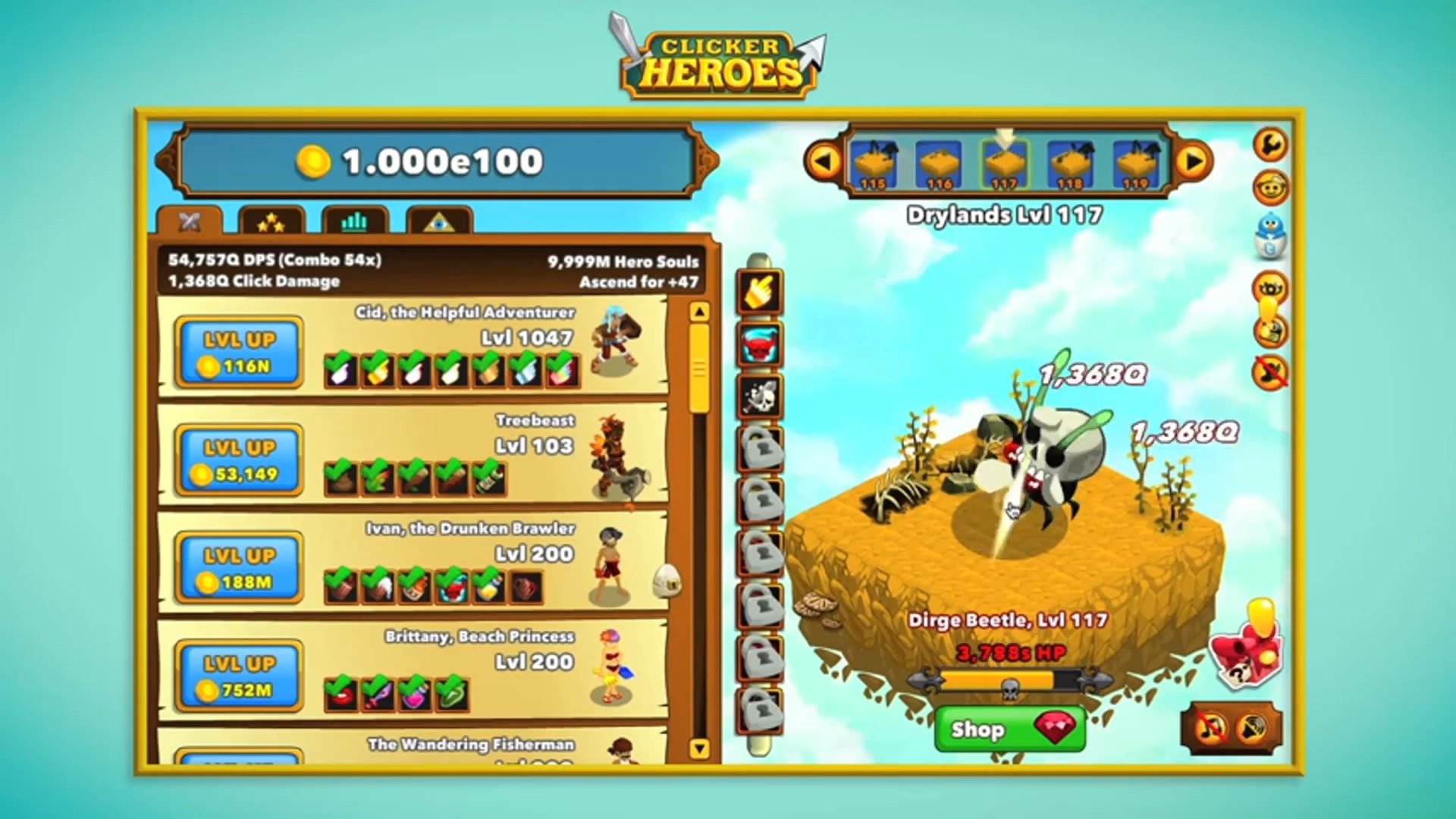 Clicker heroes steam